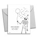 Skeleton Bones Birthday Card Bag of Bones Black &amp; White Birthday Card ...