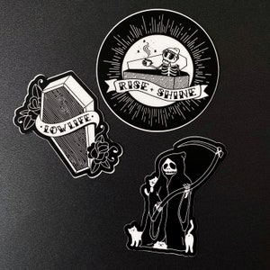 Cute Goth Punk Tattoo Stickers by 1flychicken