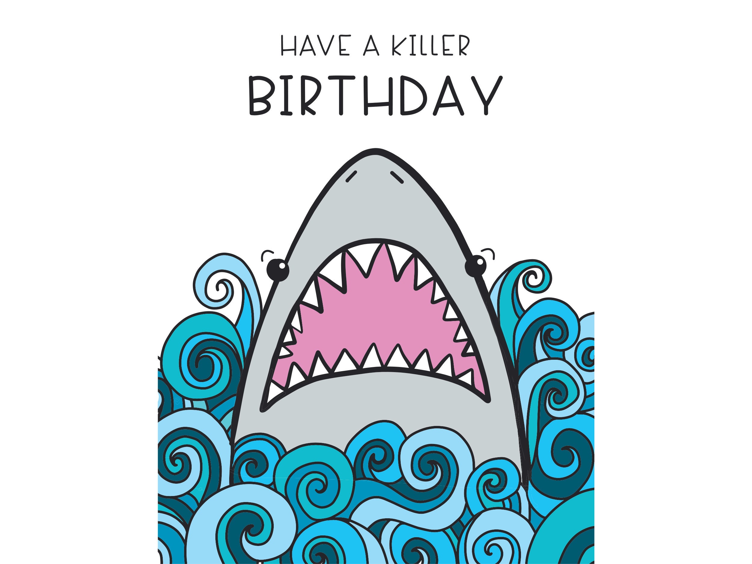 fun-shark-birthday-card-printable-shark-card-for-kids-etsy