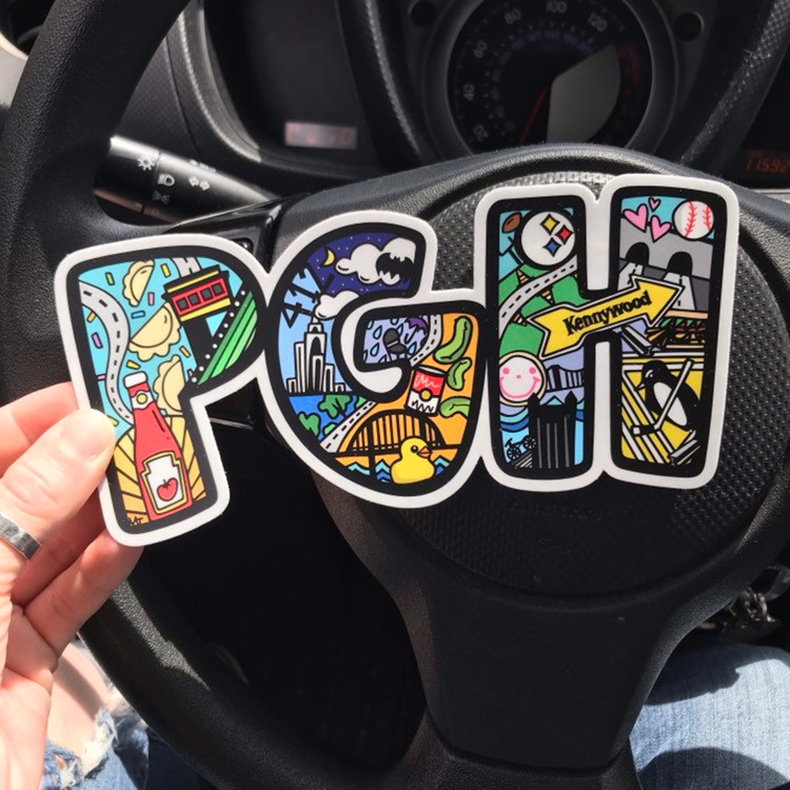 Pittsburgh Bumper Sticker or Fun PGH Bumper Sticker Etsy