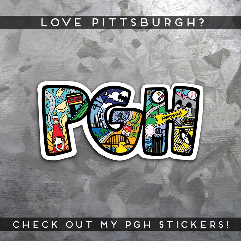 Pittsburgh Pins or Set Retro Pittsburgh Designs Etsy
