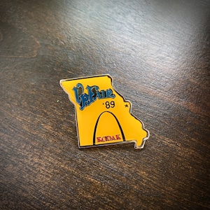 Vintage Missouri Pin - La Porte County Fair Anstecknadel - Emaille Pin - Retro Missouri Souvenir 1989 Sammlerstück