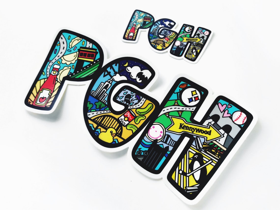 Pittsburgh Bumper Sticker or Fun PGH Bumper Sticker Etsy