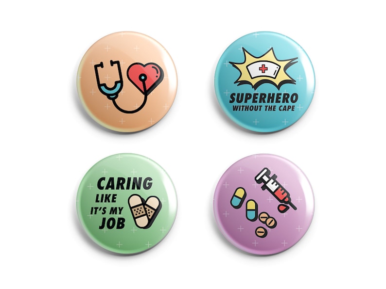 Nurse Graduation Gift Funny Nurse Gift Nurse Locker Decor Nurses Rule Pin or Magnet Set Gift for Nurse or Nursing Student