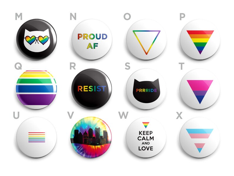 Protest Pins Magnets Choose Your Own Resist, LGBTQ Pride, Protest Pins 1 Inch Handmade Buttons image 3