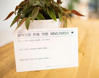 Printed Marriage Advice Cards