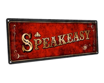 Reproduction 18th Amendment Bar Metal Sign 14 Round