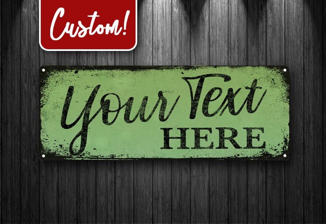 CUSTOM Personalized Metal Sign Wall Decor for Home and - Etsy