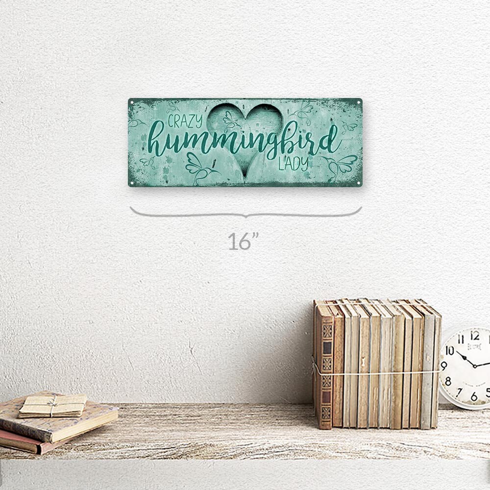 Crazy Hummingbird Lady Metal Sign; Wall Decor for Home and Office - Etsy
