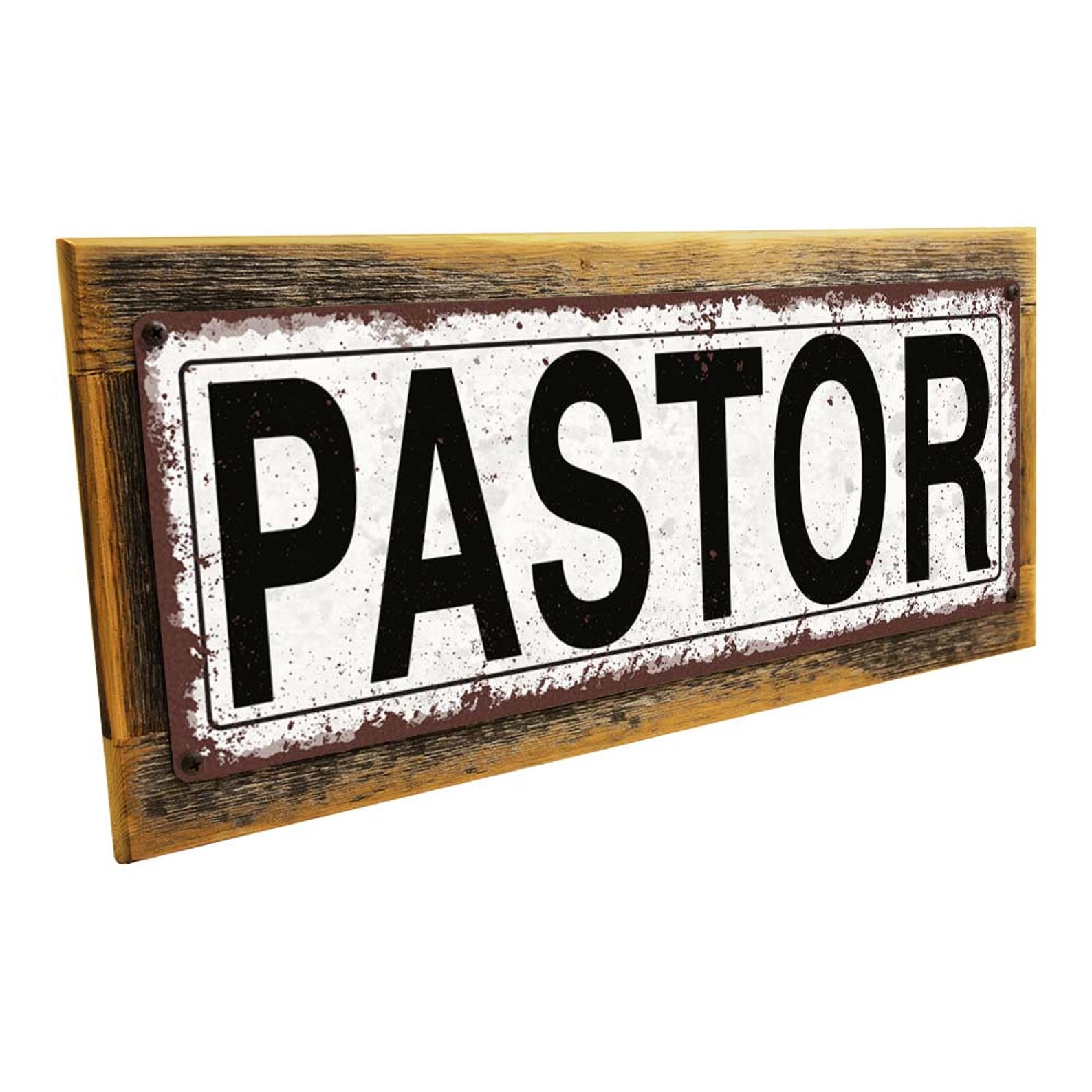 Pastor Metal Sign Wall Decor for Home and Office Etsy