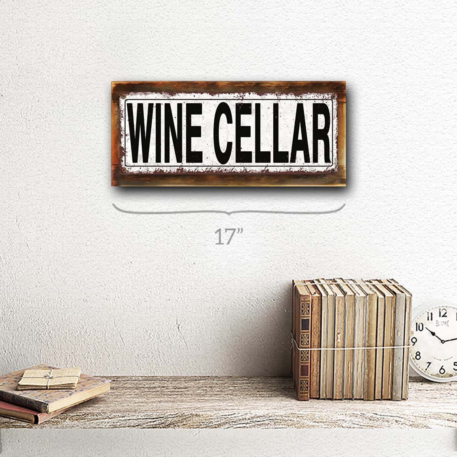 Wine Cellar Metal Sign Wall Decor for Mancave Den or Etsy