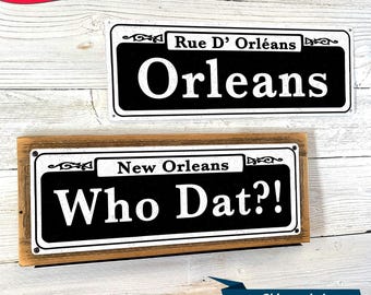 CUSTOM Metal Street Sign; New Orleans French Quarter Style, Wall Decor for Home and Office, Personalized Gift