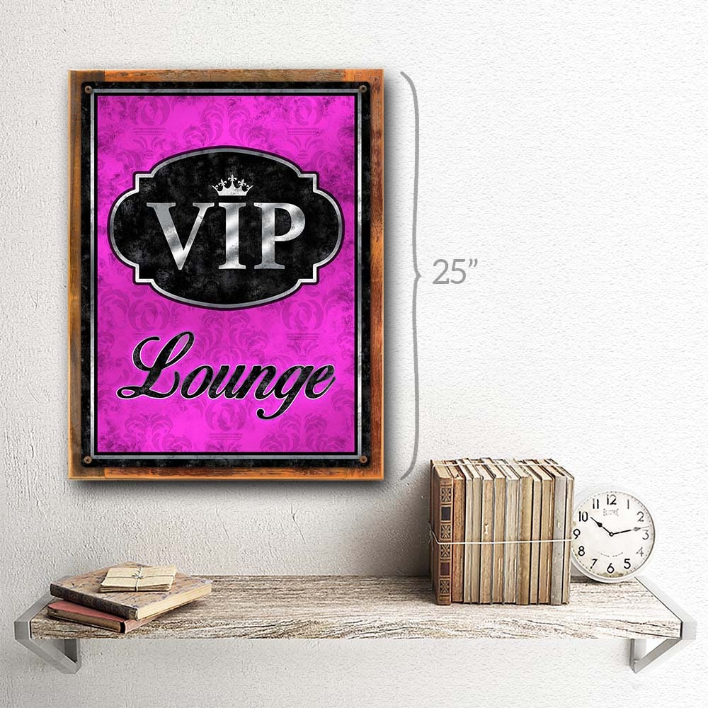 VIP Lounge Metal Sign; Wall Decor for Home and Office - Etsy