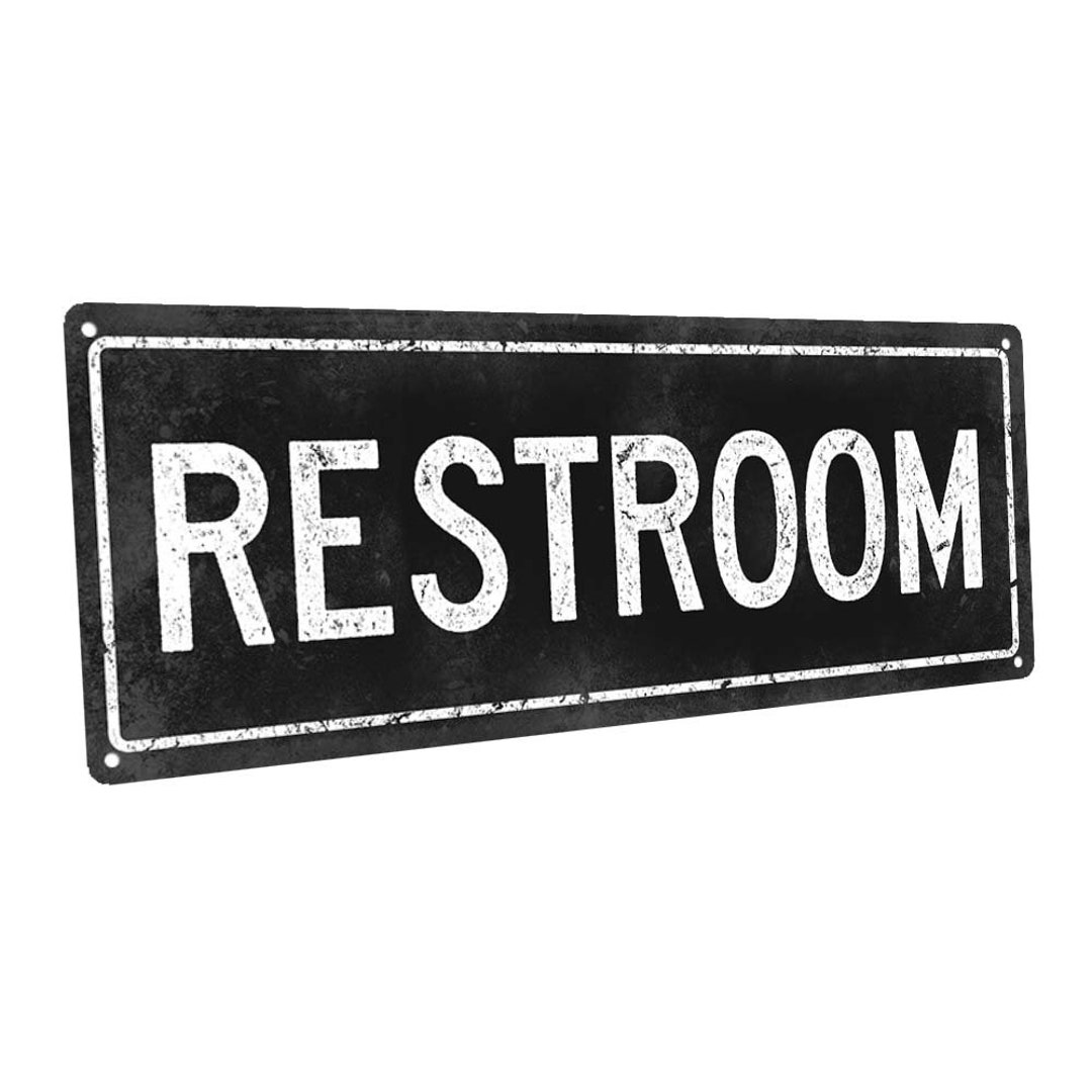 RESTROOM Metal Street Sign, Vintage, Retro - Etsy