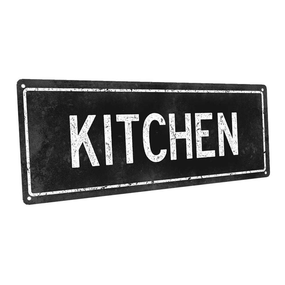 Black Kitchen Metal Sign; Wall Decor for Kitchen and Dining Room - Etsy