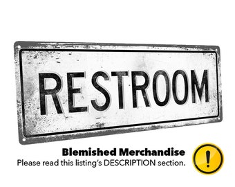 Blemished--Restroom Metal Sign--Blemished