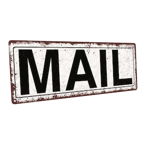 Mail Metal Sign; Wall Decor for Home and Office