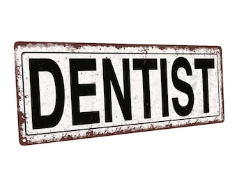 Dentside Sign TOOTH PULLED 5 Cents Metal Sign for Barber Shop Bar Dentist - Etsy