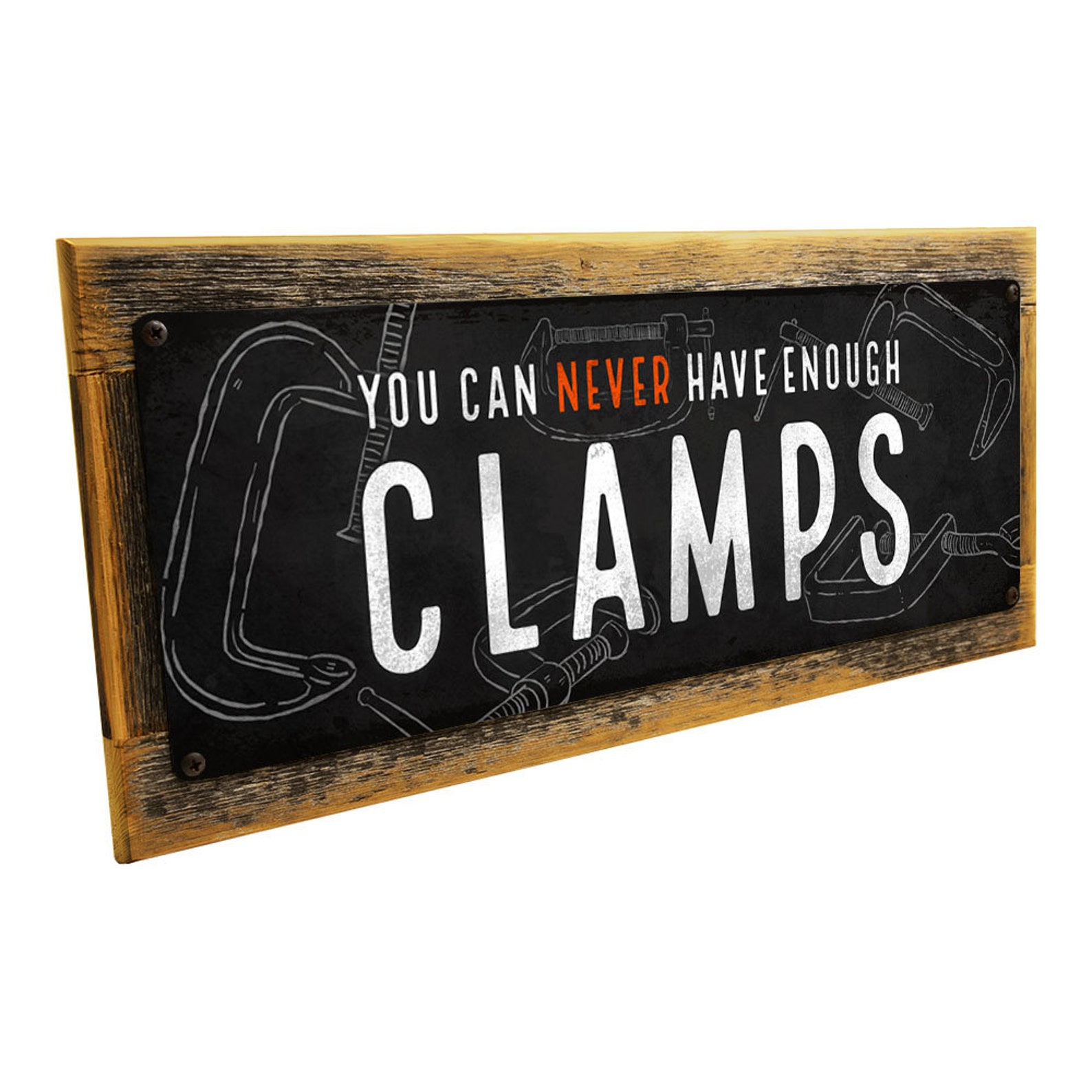 You Can Never Have Enough Clamps Metal Sign Wall Decor for Etsy