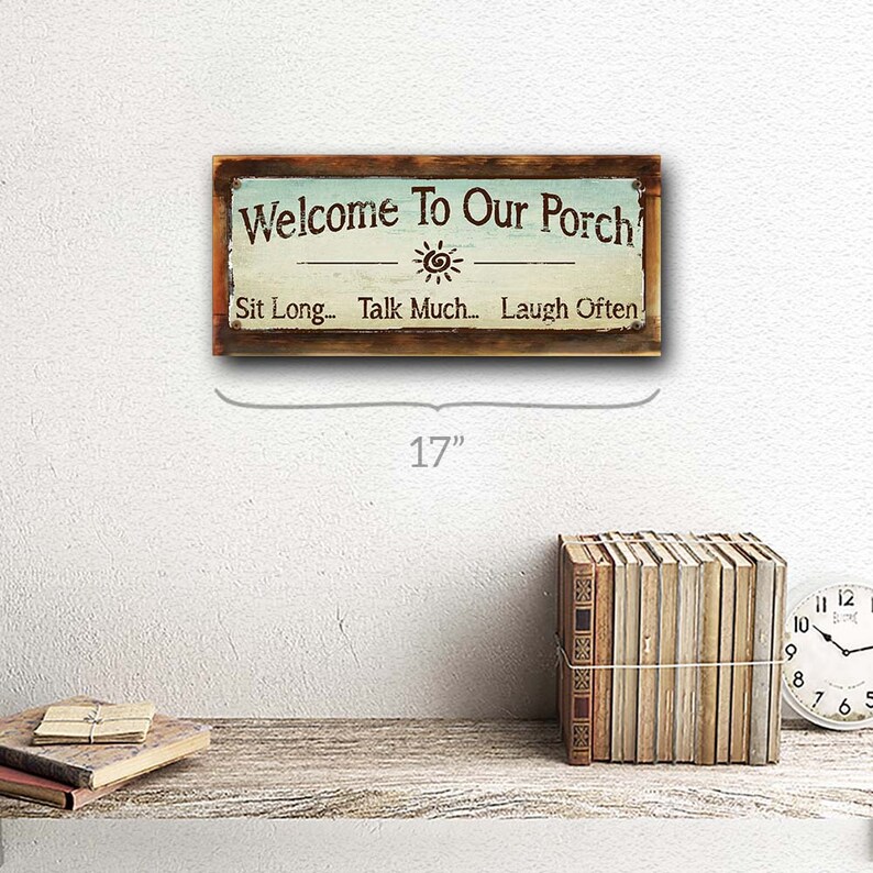 To Our Porch Metal Sign Wall Decor for Porch Patio Etsy