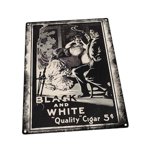 Black and White Quality Cigar Vintage Ad