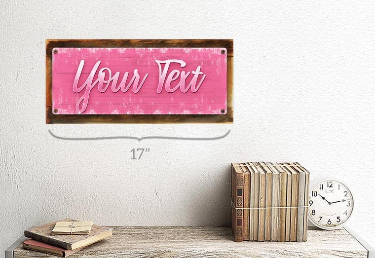 CUSTOM Personalized Pink Metal Sign Wall Decor for Home Etsy