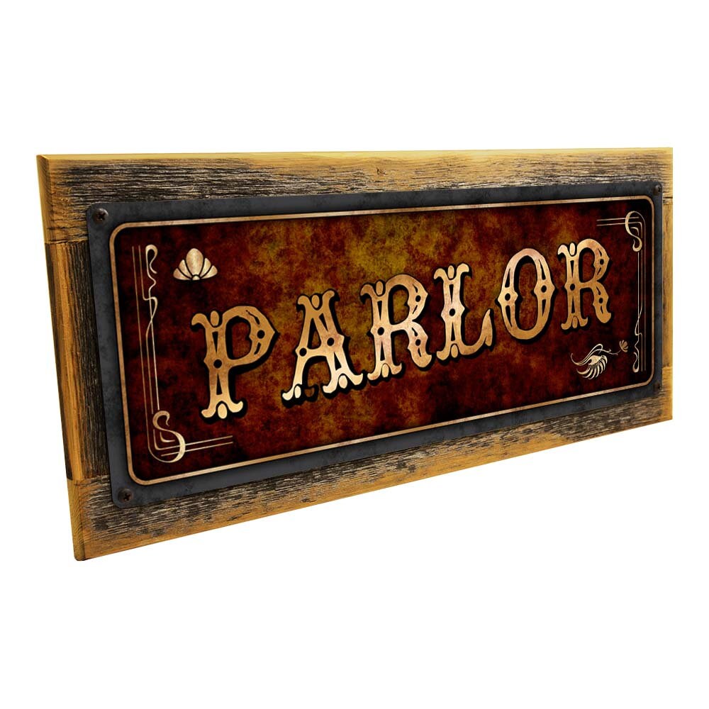 Parlor Metal Sign Wall Decor for Home and Office | Etsy