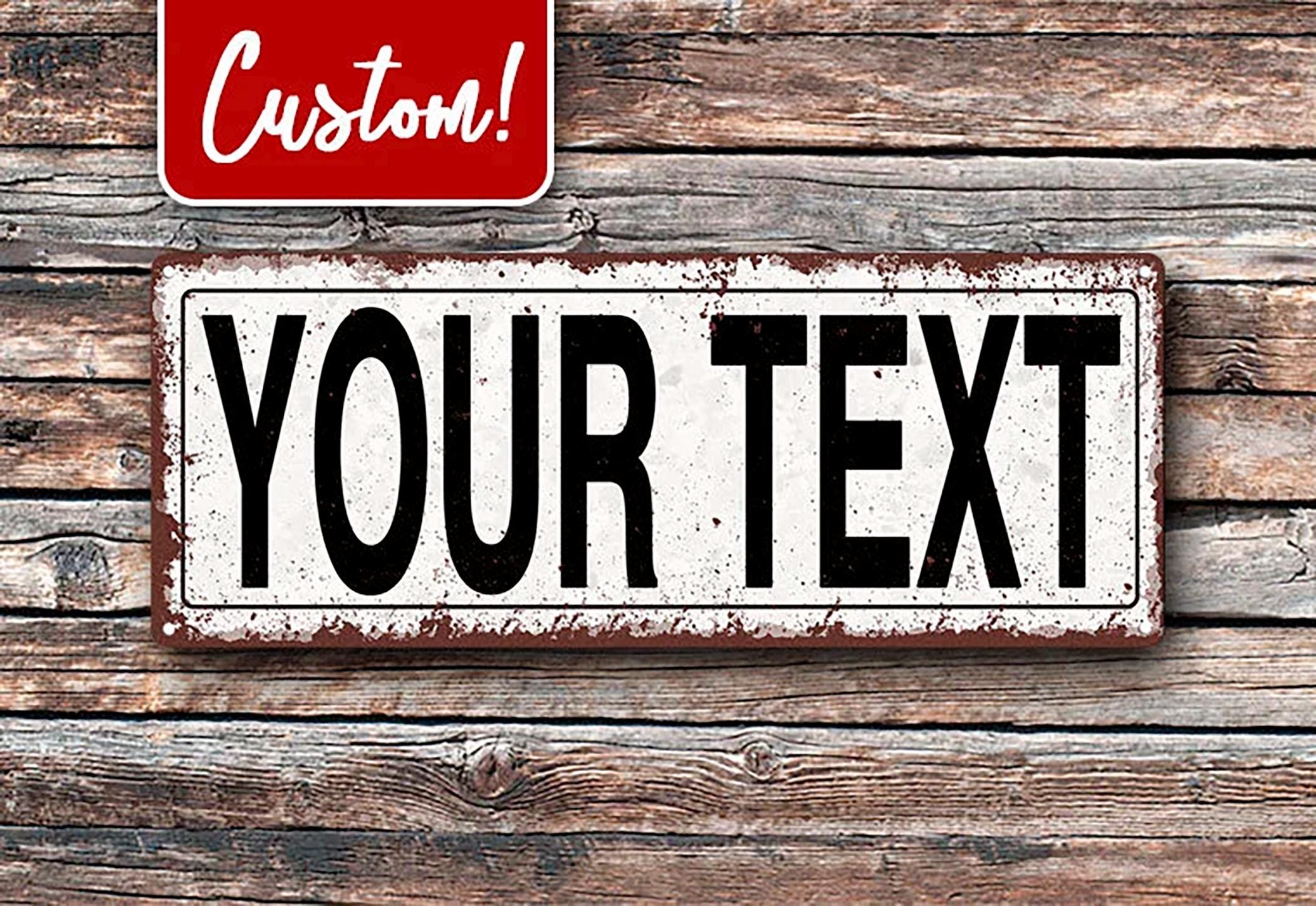 CUSTOM Metal Street Sign, Vintage, Retro, Rusted, Personalized Gift - Etsy