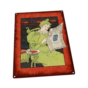 High Life Mocha Coffee Vintage Ad Metal Sign; Wall Decor for Kitchen and Dining Room