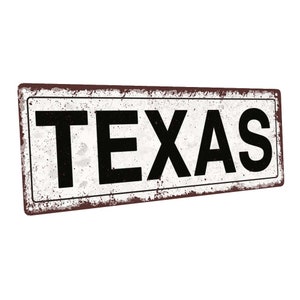 Texas Metal Sign; Wall Decor for Home and Office