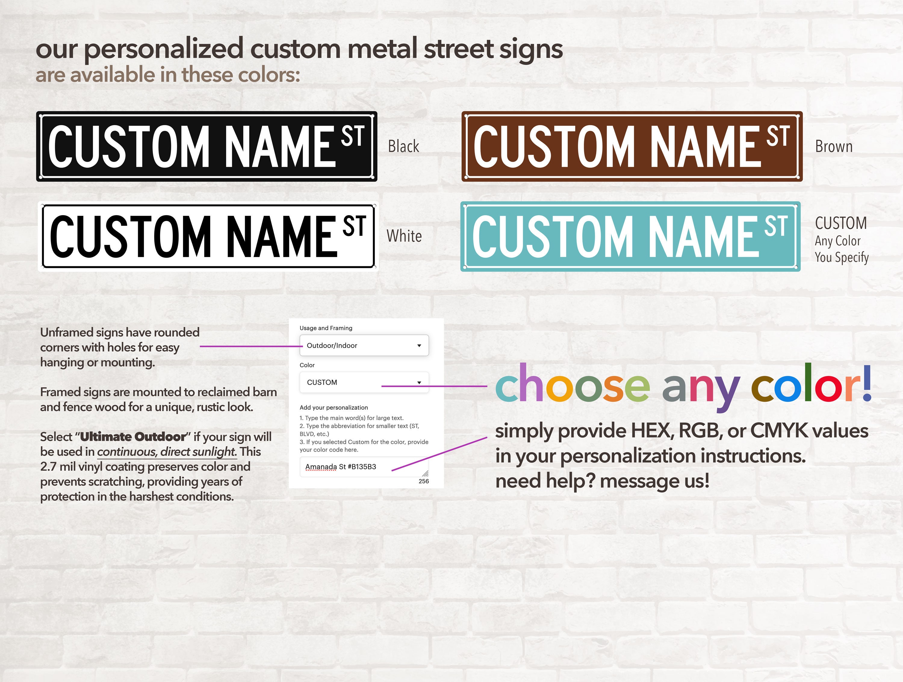 Personalized Street Sign; CUSTOM Metal Street Sign With Your Name ...