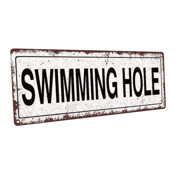 Swimming Hole Sign Etsy