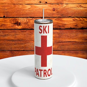 Ski Patrol Insulated Slim Travel Tumbler, Cup