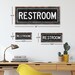 RESTROOM Metal Street Sign, Vintage, Retro - Etsy