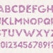 pink glitter alphabet clipart clip art pink glitter etsy