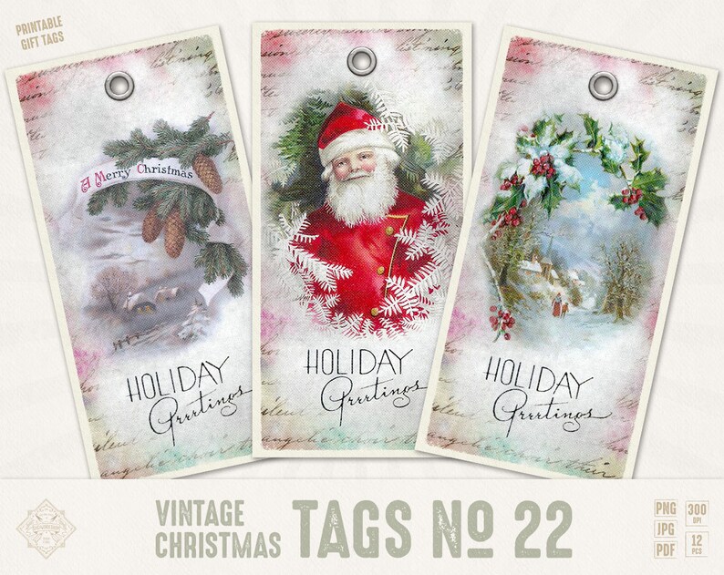 Digitale Weihnachten Geschenk s Jahrgang Weihnachten s Etsy