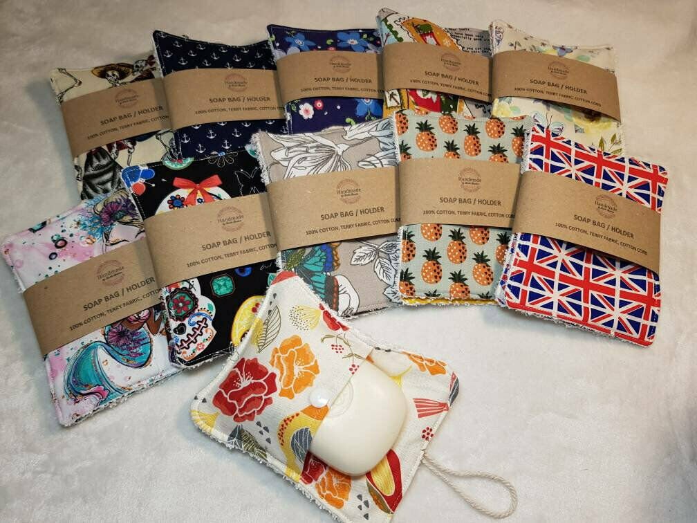 Soap holder Soap bag Soap saver 2 pack zero waste Etsy