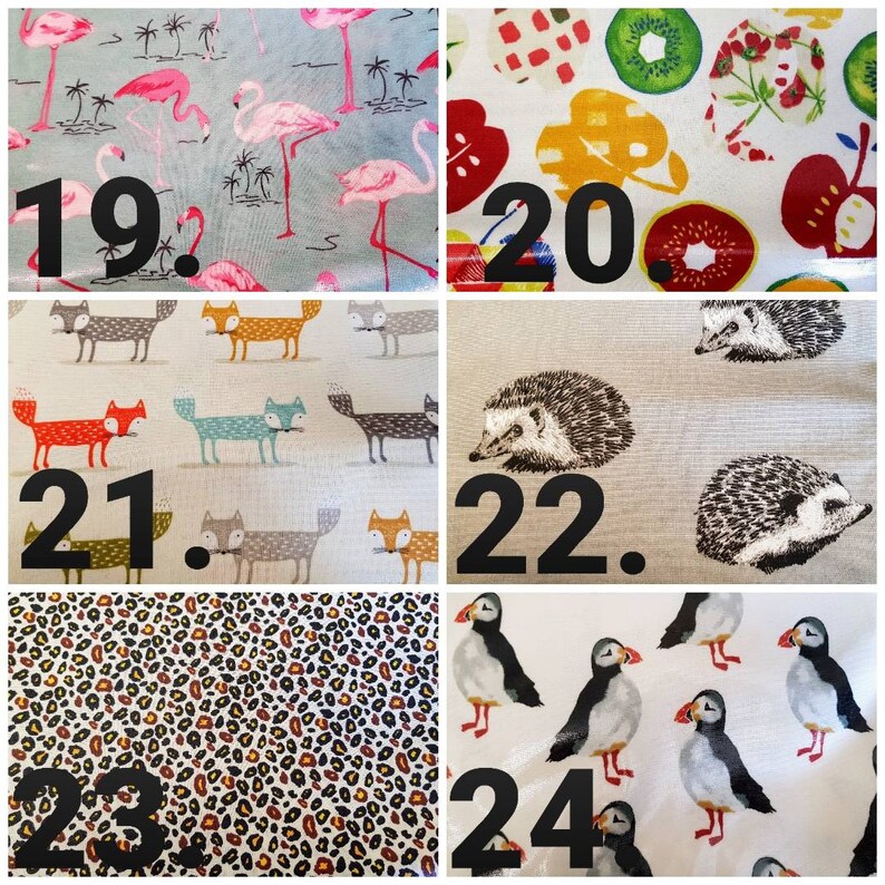 5 Sizes Oilcloth Velcro Fastening Snack Bags Lunch Bags in Etsy UK