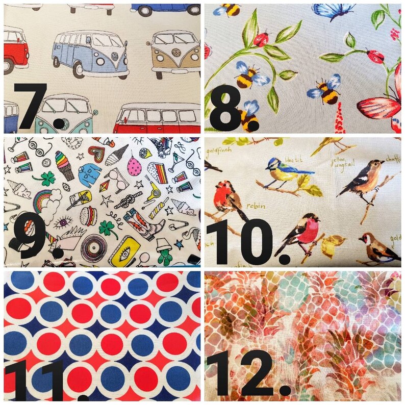 5 Sizes Oilcloth Velcro Fastening Snack Bags Lunch Bags in Etsy UK