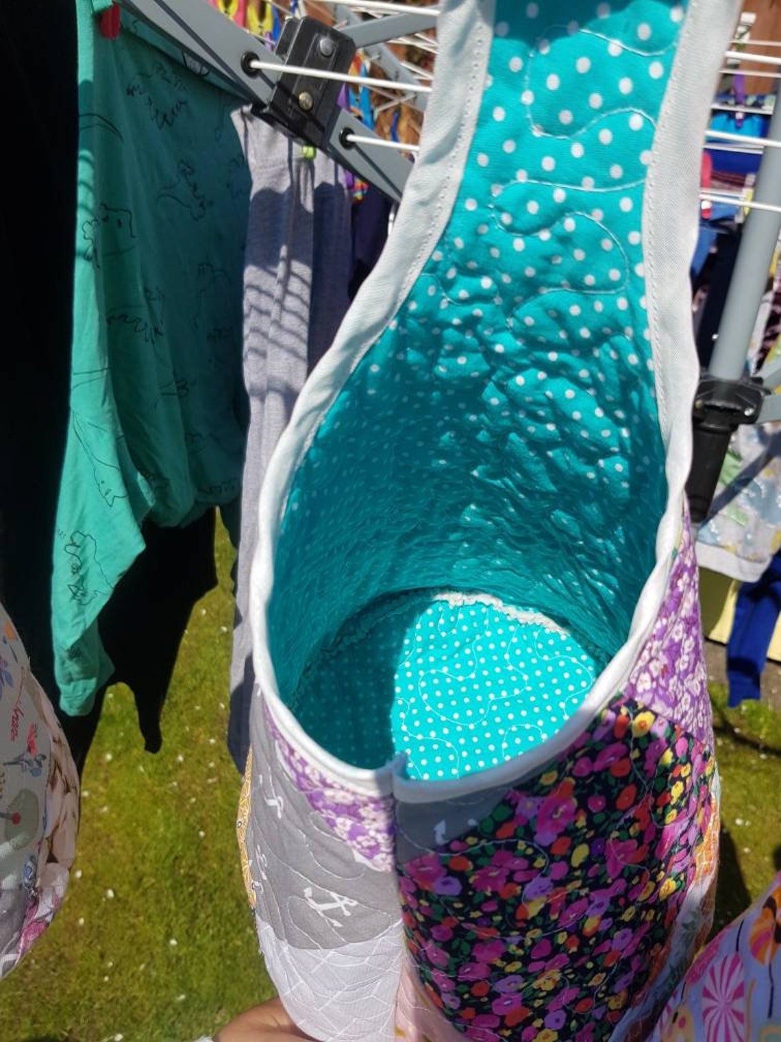 Handmade Quilted Peg Bag Conical Peg Bag Wigwam Peg Bag Etsy