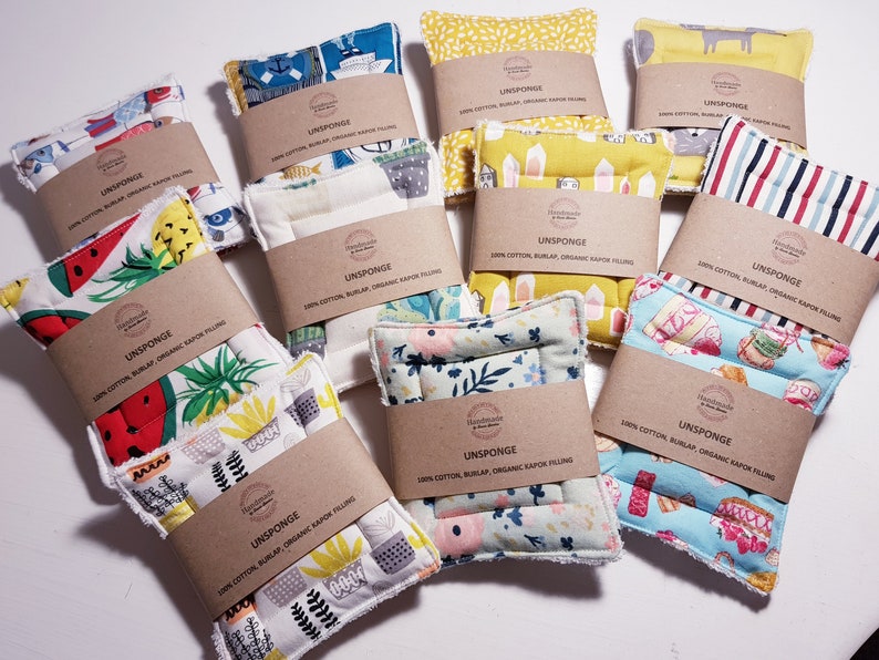 UnSponge 2 pack nul afval herbruikbare sponzen 100% image 0