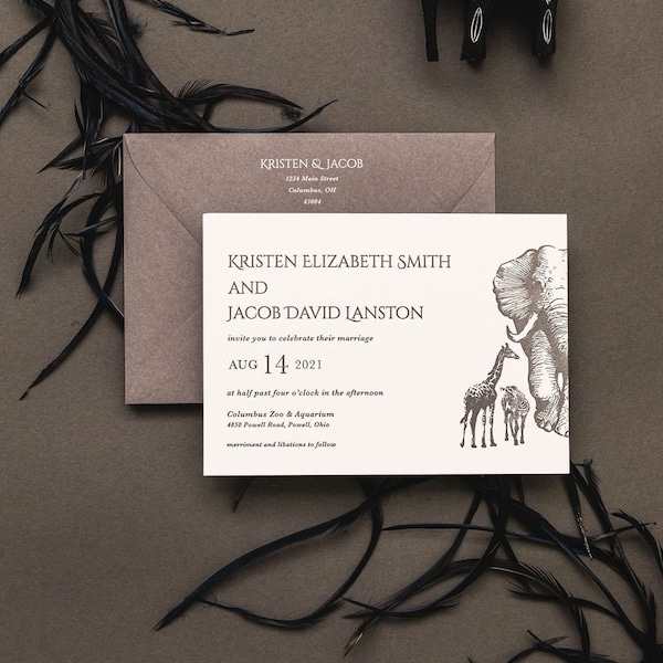 Zoo Wedding - Etsy