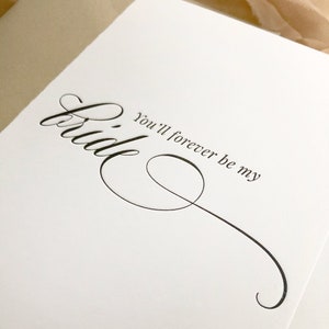 Hochzeitskarte - You'll Forever Be My Bride, Für meine Braut Hochzeitskarte, Hochzeitstagskarte, Brautgelübde