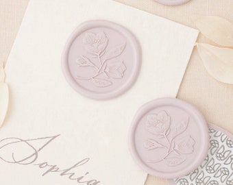 Wild Rose Floral Wax Seal