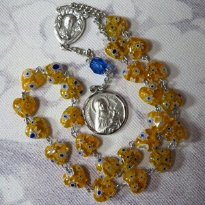 St Therese Lisieux 8mm Chaplet-Hearts