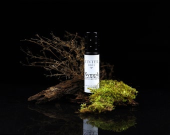 NYMPH Natural Perfume Oil Roll On, Large 10 ml Roll-On, Earthy Sandalwood Roller, Sophisticated Handmade Vegan Fragrance
