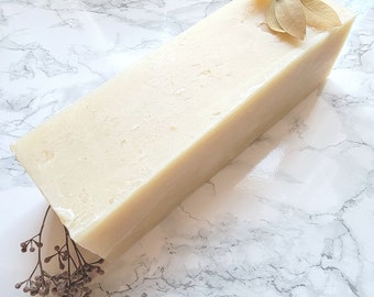 Unscented Shea Butter Soap Loaf for Sensitive Skin, Essential Oil Rose Soap