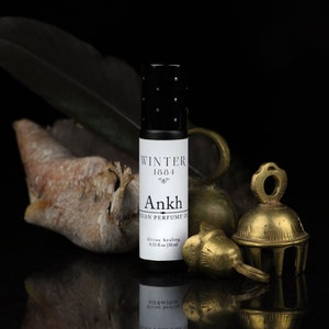 NEW ANKH Natural Perfume Oil Roll On, Large 10 ml Roll-On, Delicate and Spicy floral, A Different Kind of Fragrance, Divine Healing