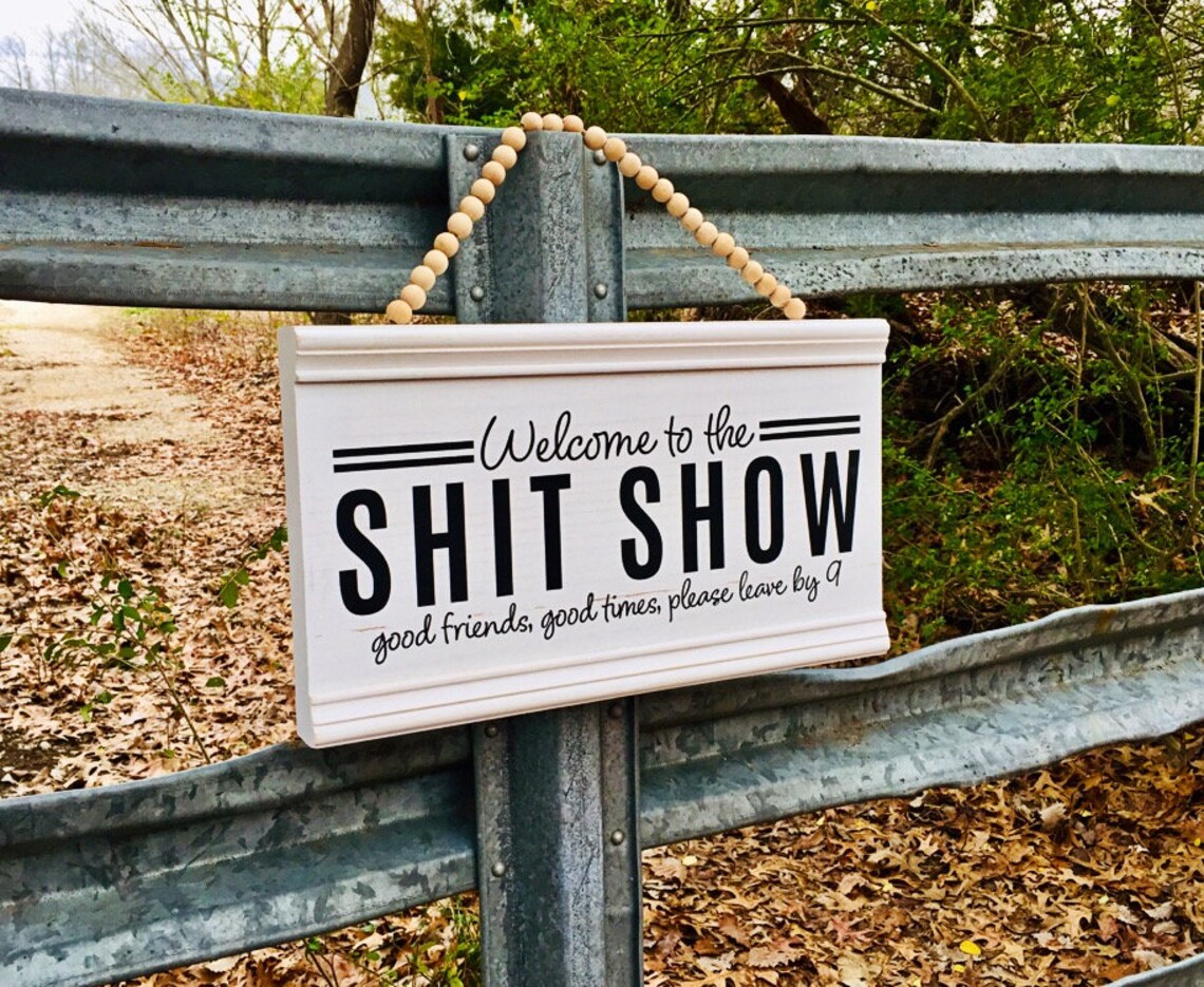 Download Welcome to the Shit Show Front door decor Farmhouse decor ...