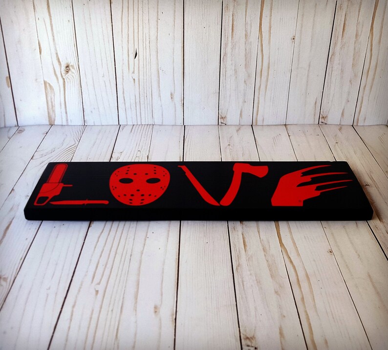 Download Horror Movie Love wooden sign I Love Horror Horror Movie ...